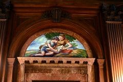 21-9 Mural Above Entrance Door to The Bill Blass Public Catalog Room From McGraw Rotunda New York City Public Library Main Branch